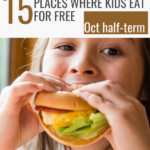 kid eating food for free during Oct half-term 2024