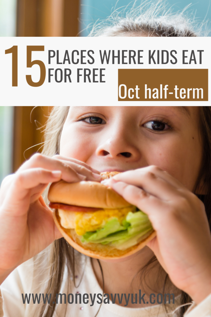 kid eating food for free during Oct half-term 2024