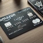 Amazon barclaycard on a table