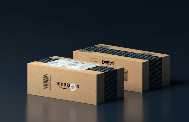 Amazon parcels representing products supplied through the invitation-only Amazon Vine programme