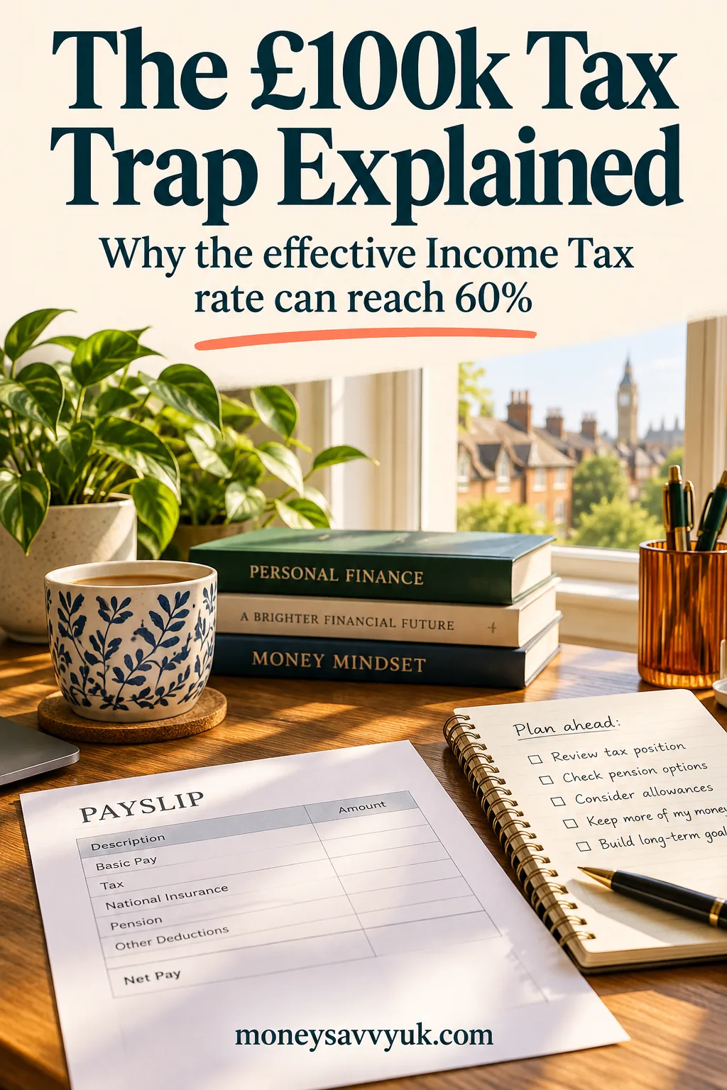 £100k Tax Trap UK: The 60% Tax Rate Explained (2026/27) — MoneySavvyUK guide