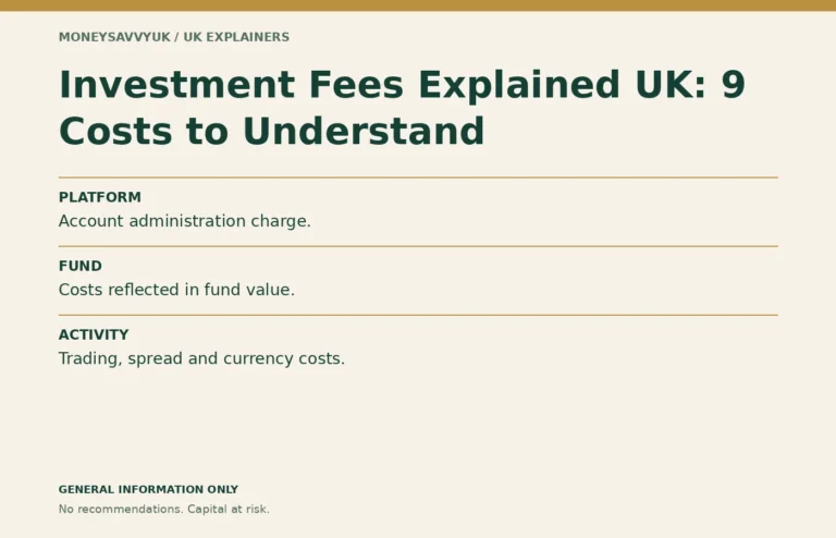 Investment Fees Explained UK: 9 Costs to Understand: UK information guide