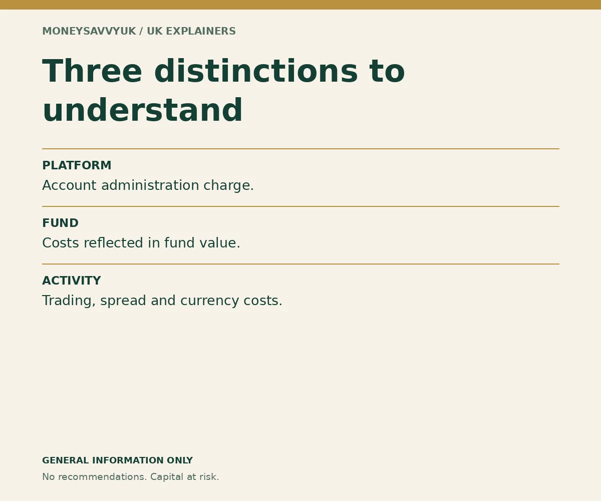 investment fees explained UK: key account, fund or fee distinctions