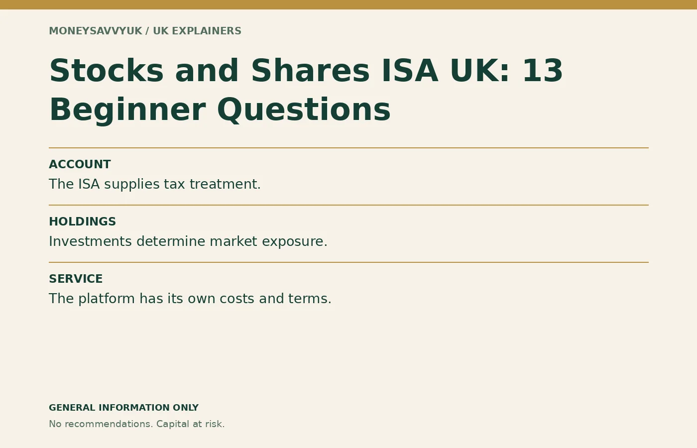stocks and shares ISA UK: UK beginner guide