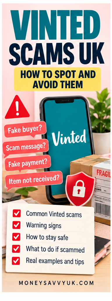 Vinted scams UK guide showing seller safety and warning signs