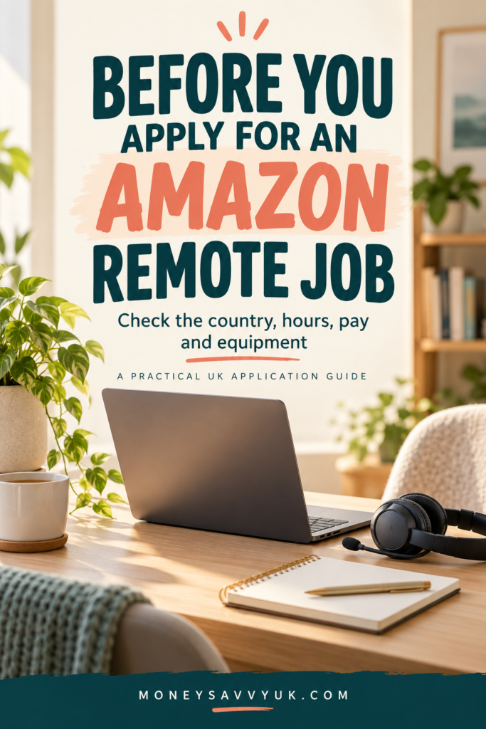 Before applying for an Amazon remote job, check country, hours, pay and equipment