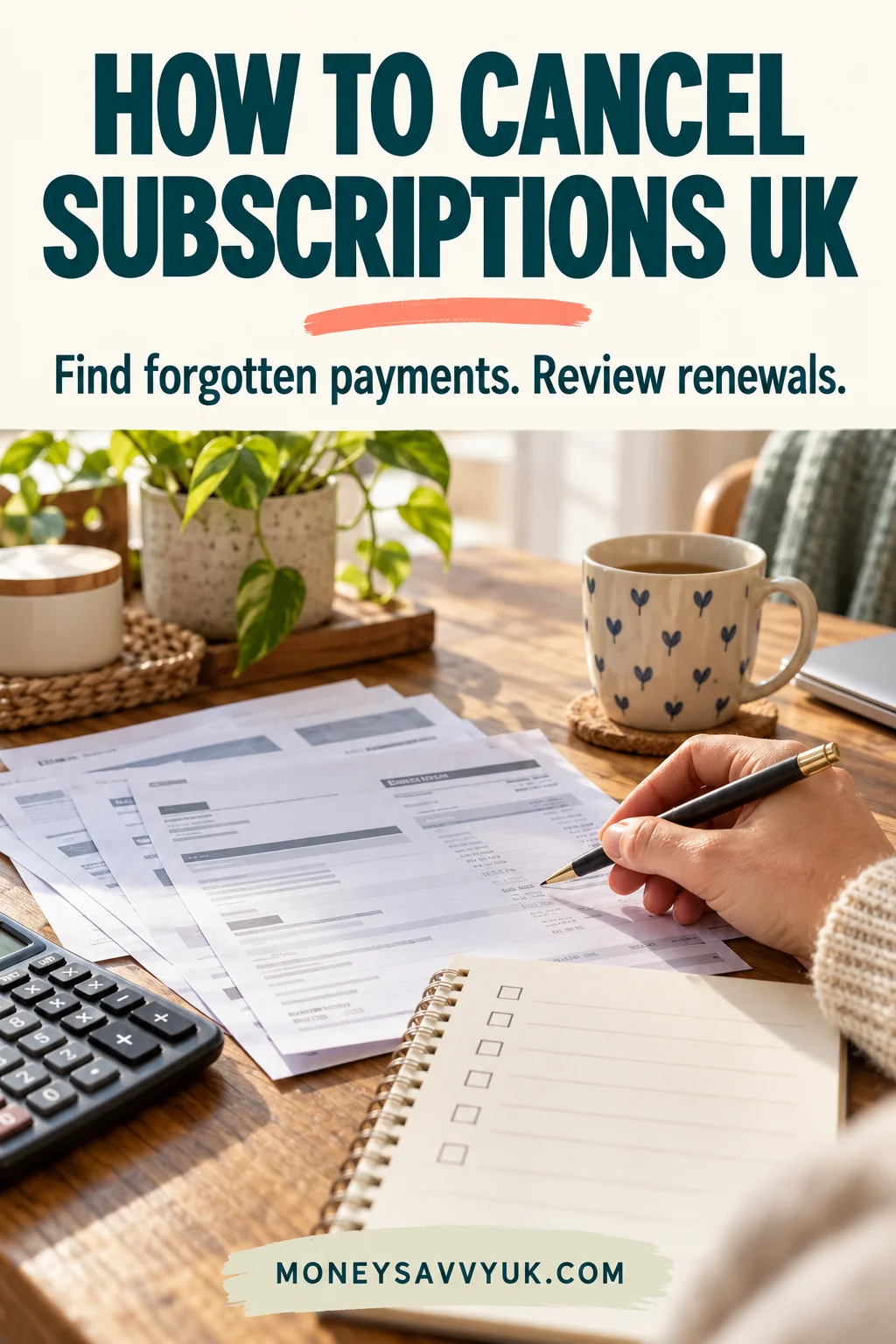 How to cancel subscriptions UK: review recurring payments and renewal dates