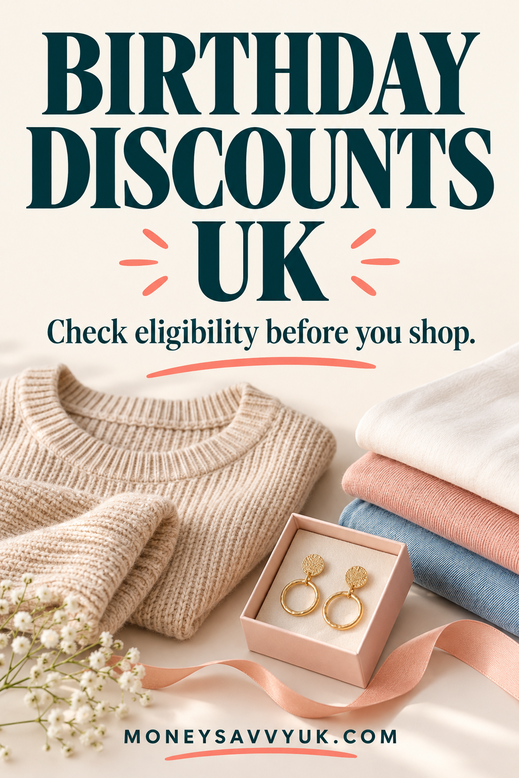 Fashion birthday discounts UK: check eligibility before you shop