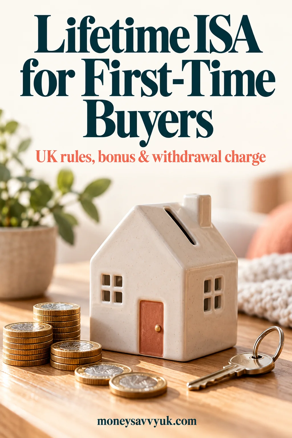 Lifetime ISA UK 2026/27: First-Home Rules & What's Changing — Pinterest graphic