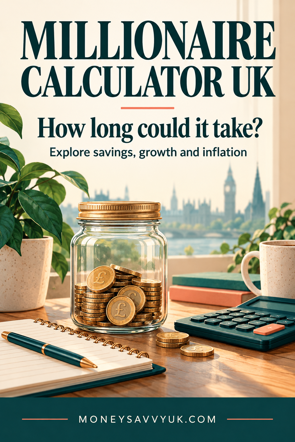 Millionaire calculator UK: explore savings, growth and inflation