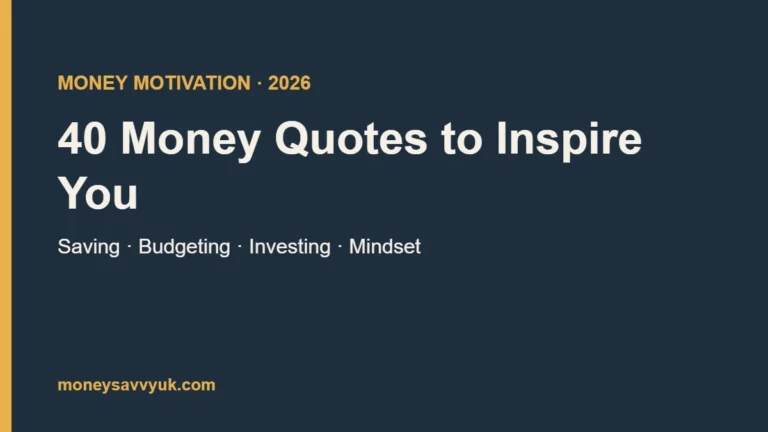 40 money quotes to inspire you to save, budget and build wealth