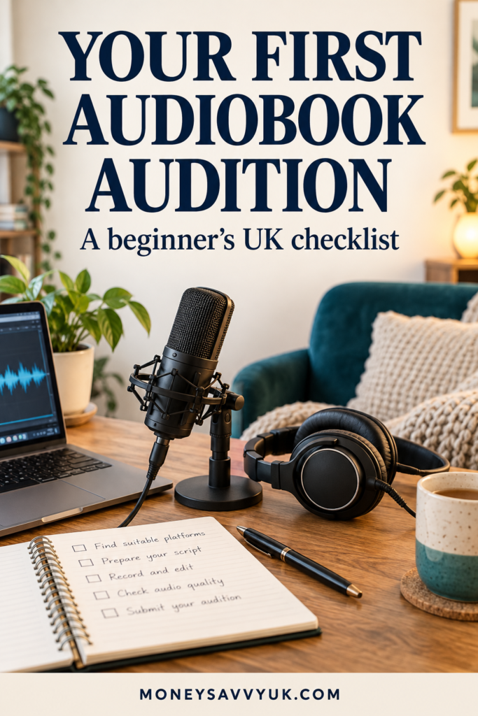 Your first audiobook audition: a beginner’s UK checklist