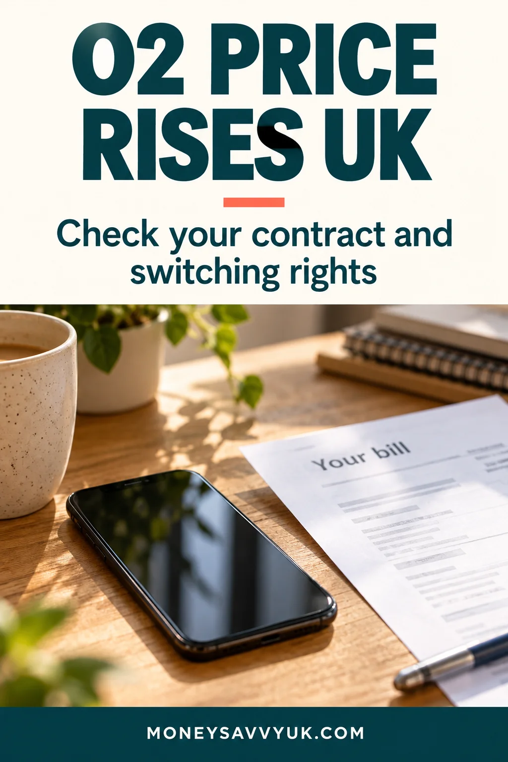 O2 Price Increase April 2027: How Much Is It and Can You Leave? — MoneySavvyUK Pinterest guide