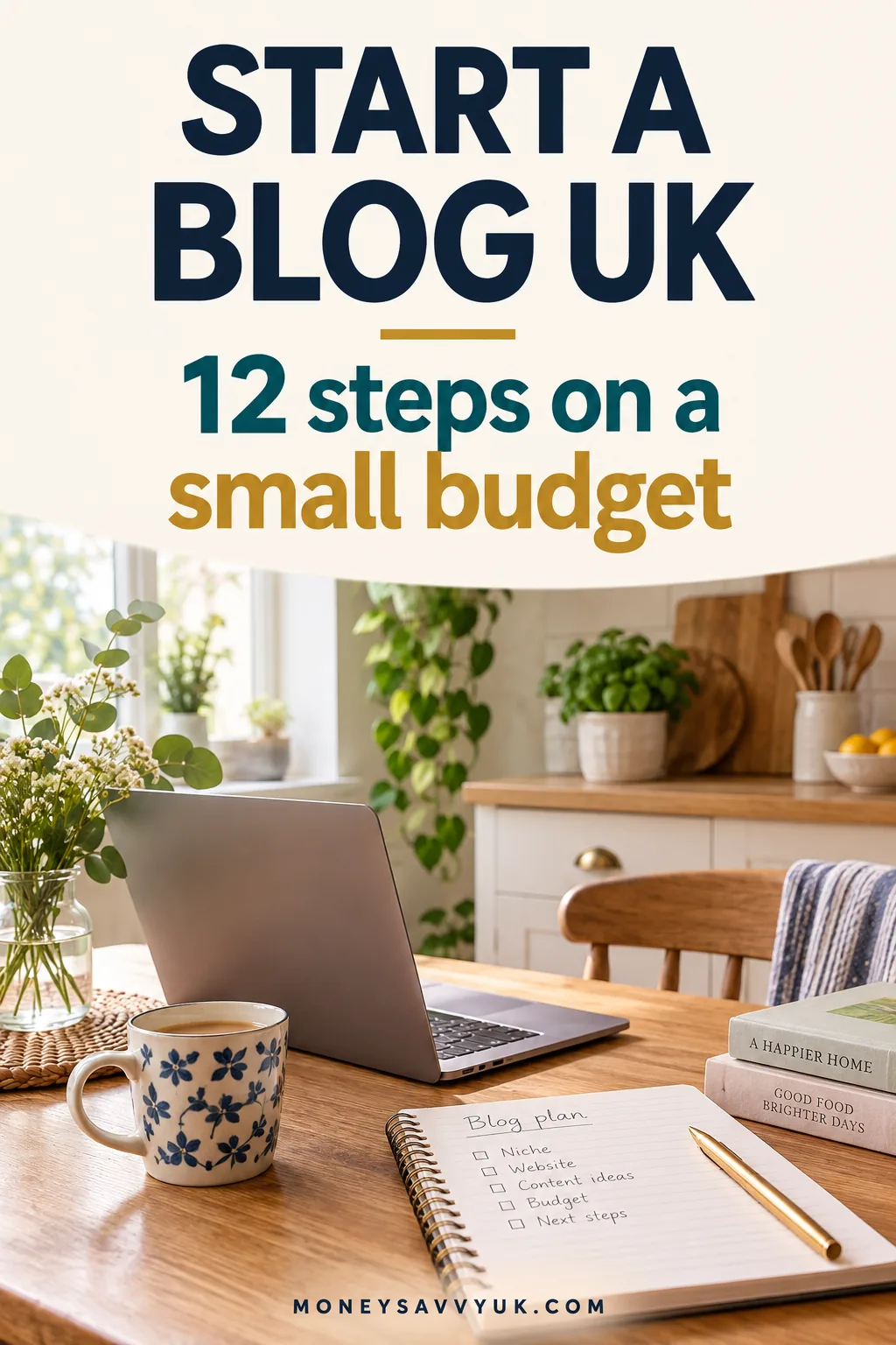 Start a blog UK in twelve steps on a small budget