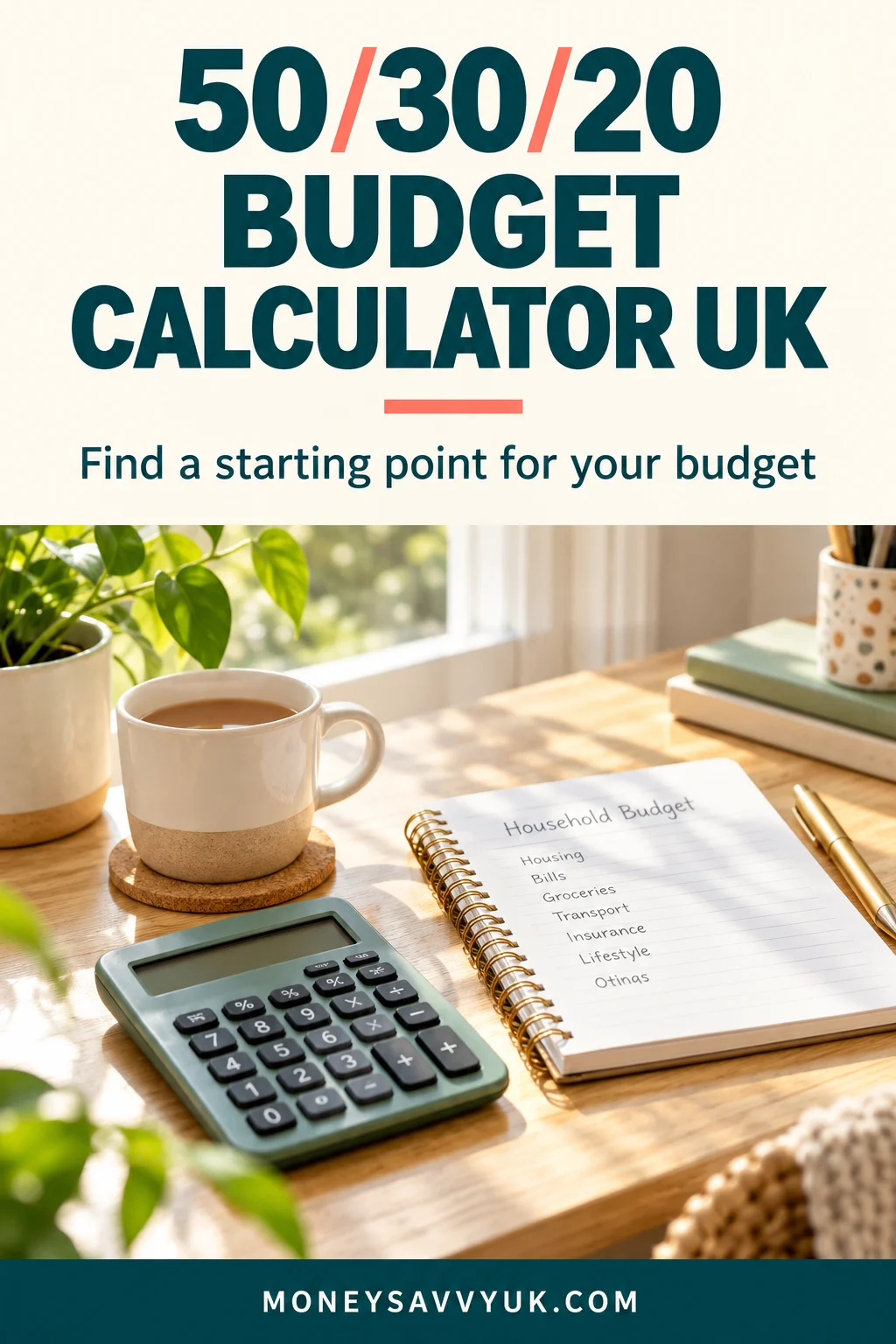 50/30/20 budget calculator UK: find a starting point for your budget